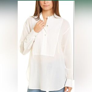 Vince Women's Easy Bib Front Button Down